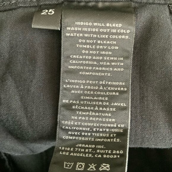 J Brand Joan Crop Super High-Rise Wide Straight Leg Jeans 25 - Picture 6 of 10